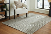 Prime Furniture - Ashley Furniture - Jossen Rug - 8' x 10' Rug / Ivory/Gray - R406831